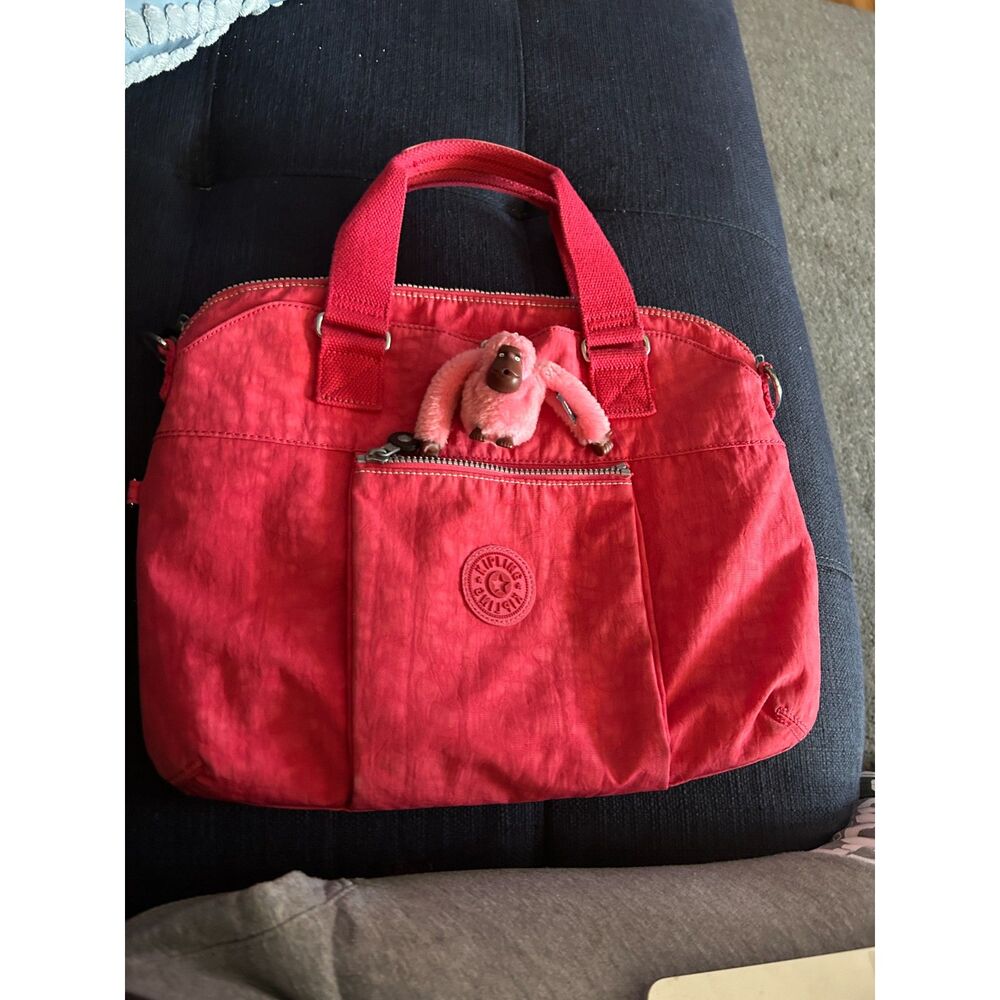 Kipling Digifly 15 inch Laptop Bag with Original Monkey and Crossbody Strap